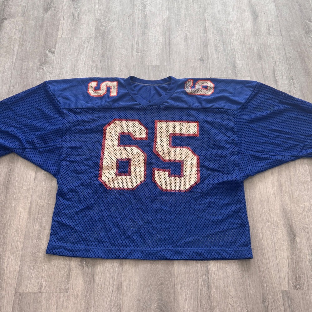 Vintage UF Florida Gators Jersey Blue Mesh Football Shirt Distressed No 65